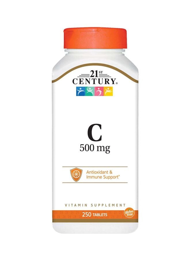 القرن الحادي والعشرون مكمل غذائي بفيتامين C بتركيز 500 مجم - 250 قرصاً - Image 1